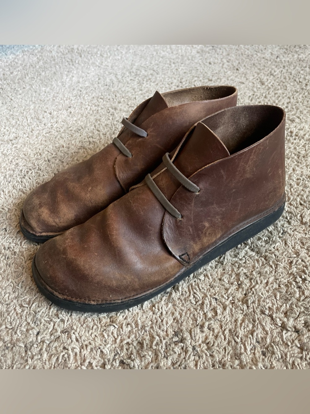 Aurora Shoe Co. Mens 10 D North Pacific Chukka Leather Vibram USA Handmade Boot